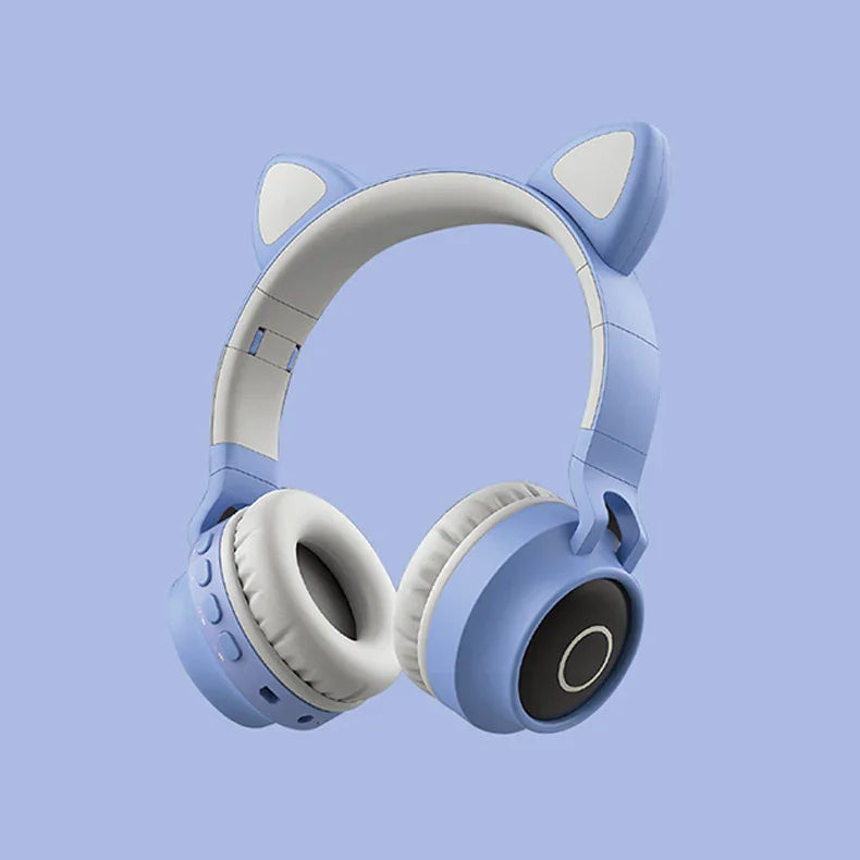 Cat Ear LED Bluetooth Headphones